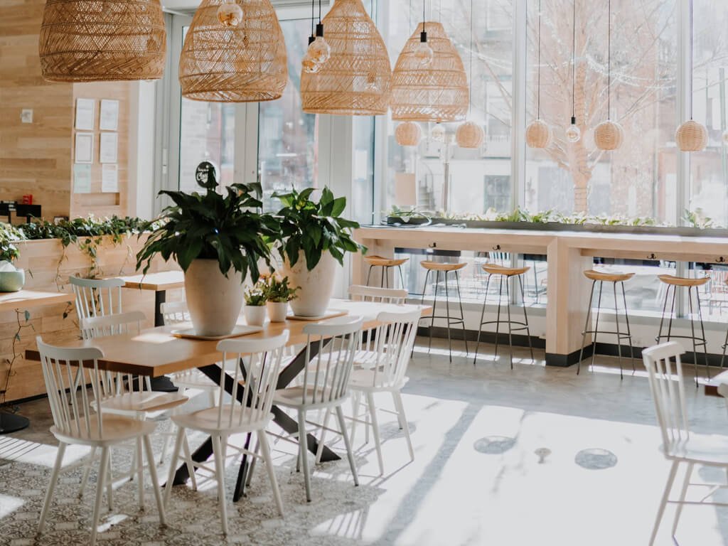 Interior del restaurante La Resina
